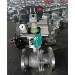 不鏽鋼氣動(dòng)球閥(fá)DN65-16-CF3M