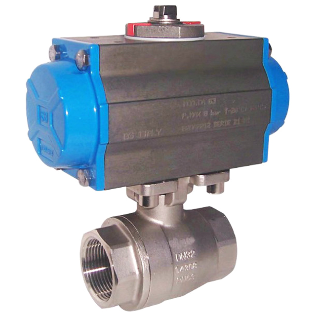 Q611F不鏽鋼氣動球閥内螺紋