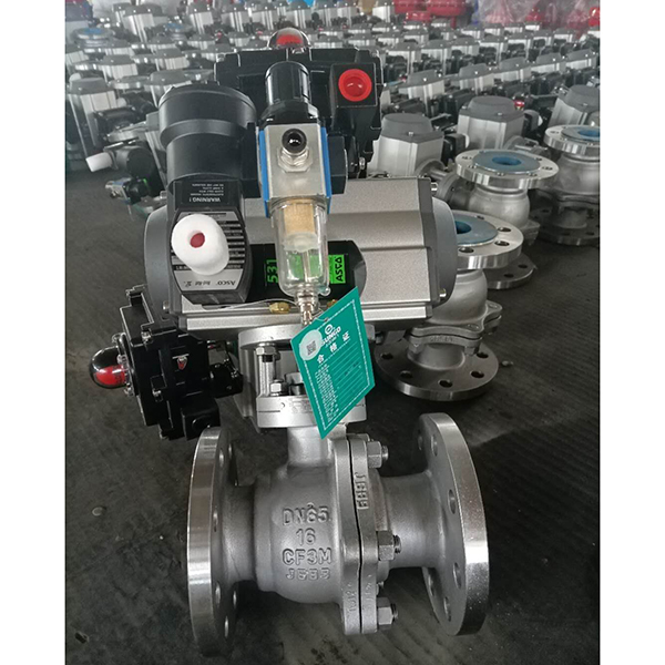 不鏽鋼氣動球閥DN65-16-CF3M